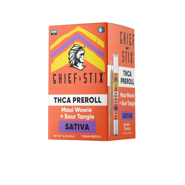 CHIEF STIX 1G THCA PRE-ROLLS (50CT DISPLAY)