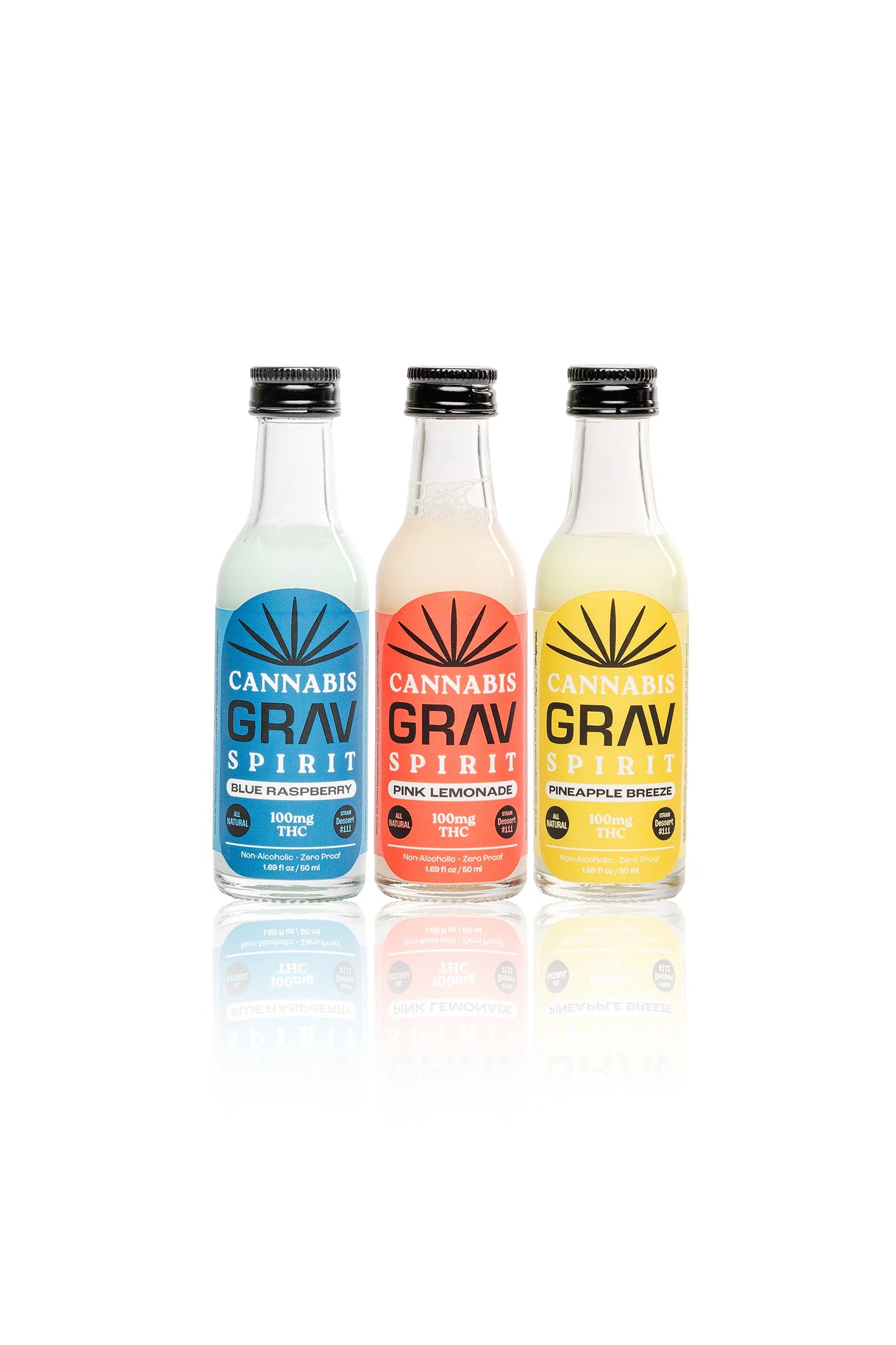 GRAV CANNABIS SPIRIT DRINK 100MG 50ML BOTTLE (6CT DISPLAY)