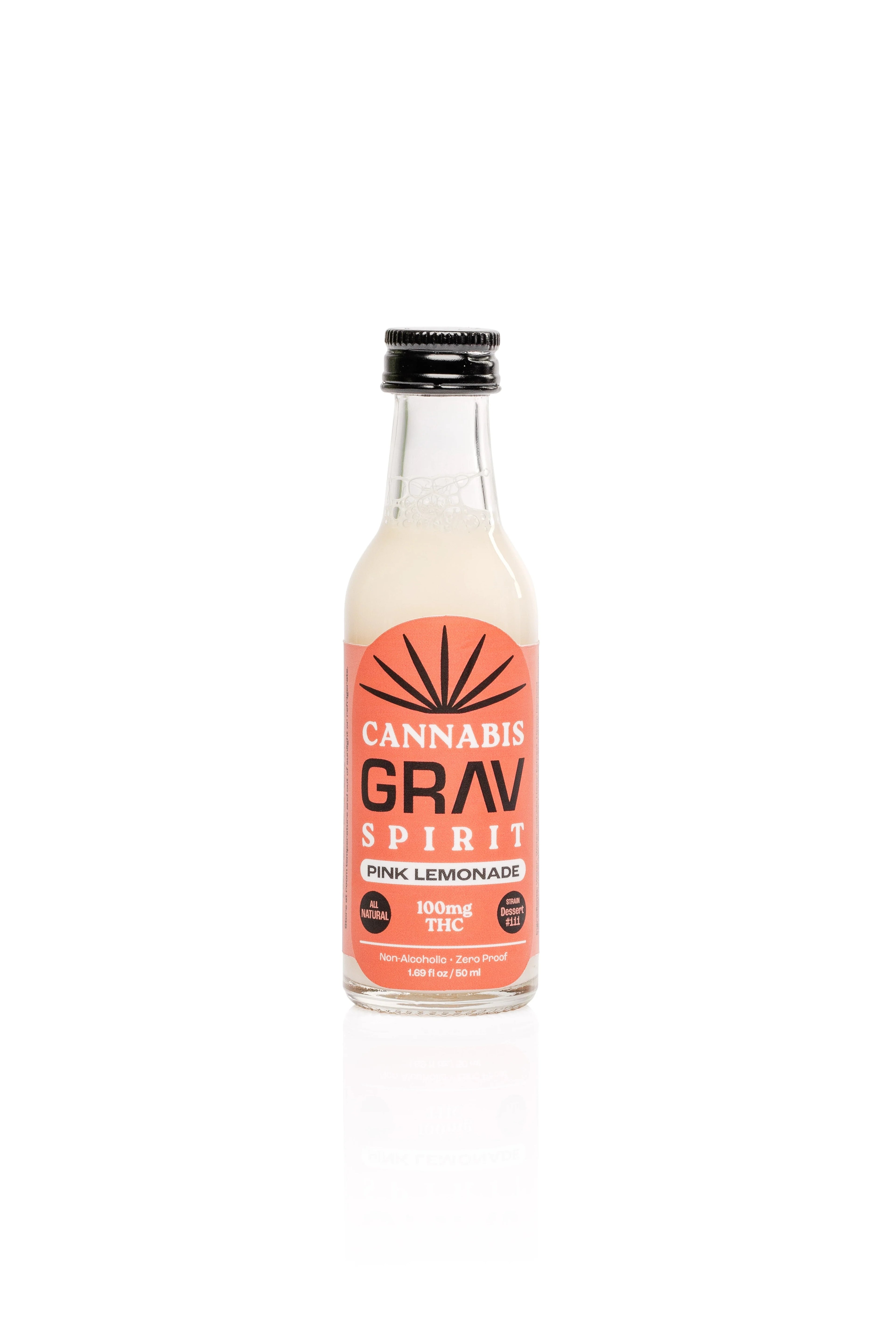 GRAV CANNABIS SPIRIT DRINK 100MG 50ML BOTTLE (48CT DISPLAY)