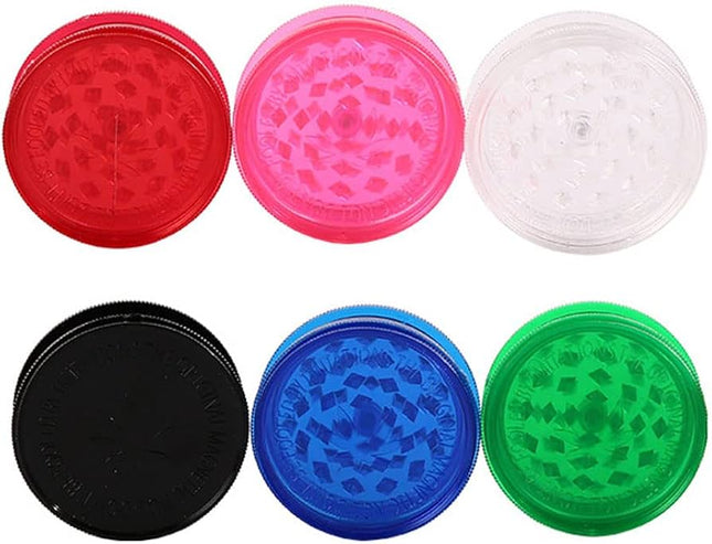 EASY COLOR TRANPARENT MANUAL PLASTIC GRINDER SIZE MEDIUM | ASSORTED COLORS