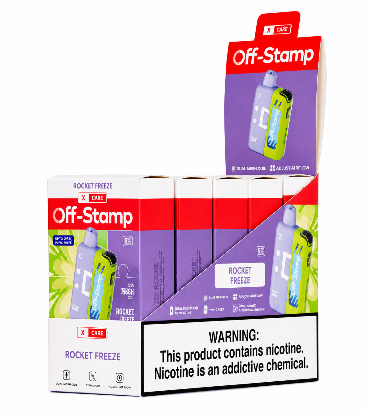 OFF STAMP X-CUBE CRYSTAL EDITION 35K POD (5CT DISPLAY) | ROCKET FREEZE