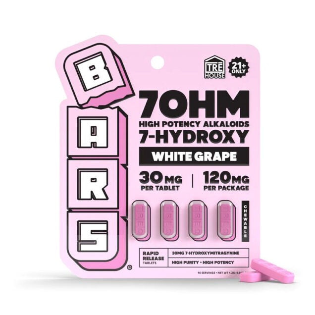BARS X TREHOUSE 7-HYDROXY 30MG TABLET (4CT PACK)