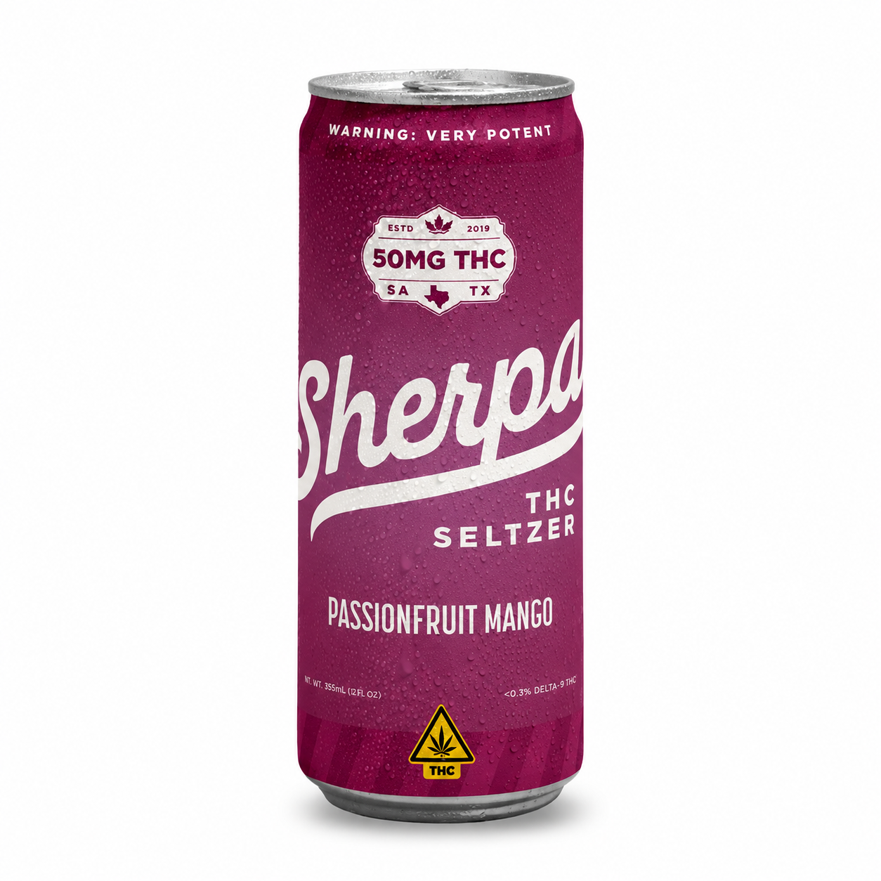 SHERPA 50MG THC SELTZER (4CT PACK)