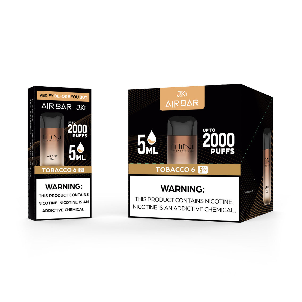 AIR BAR MINI DISPOSABLE VAPE (DISPLAY OF 10)