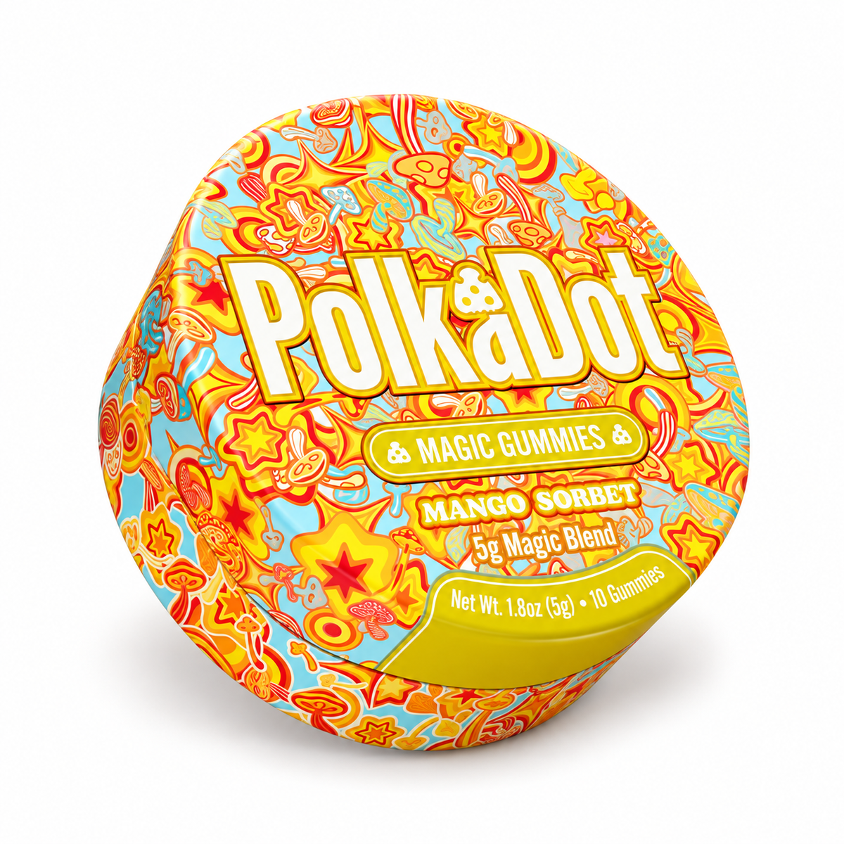 POLKADOT MAGIC MUSHROOM GUMMIES (10CT TIN)