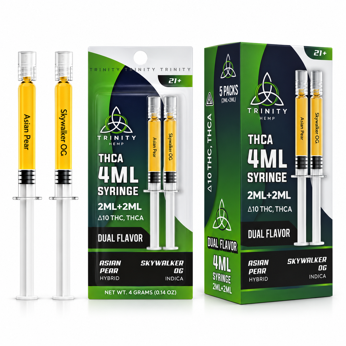 TRINITY CLOUD 9 POTENT BLOOM DUAL FLAVOR 4ML SYRINGE (5CT BOX)