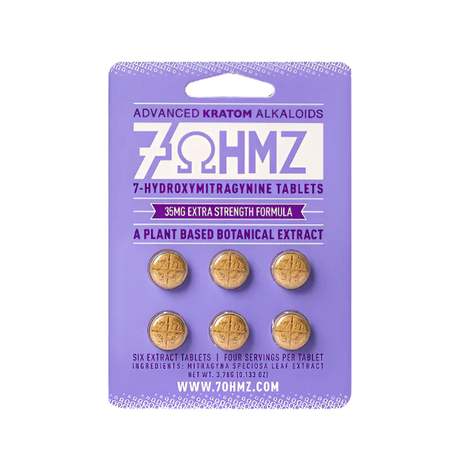 7OHMZ 7-HYDROXYMITRAGYNINE 35MG CHEWABLE TABLETS (6CT/PACK)