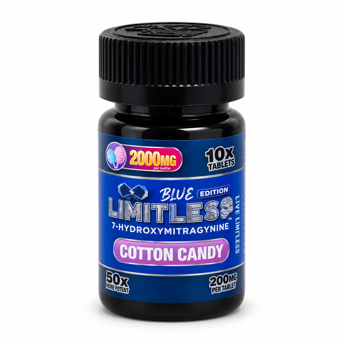 LIMITLESS BLUE EDITION 200MG PER TAB (10CT BOTTLE)