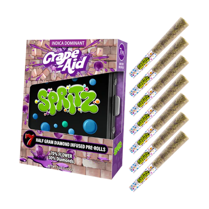 SPRITZ HALF GRAM DIAMOND INFUSED PRE-ROLLS (7 X 0.5 GRAM EACH)