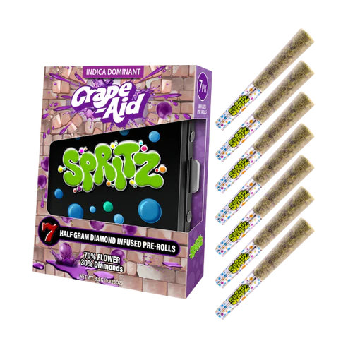 SPRITZ HALF GRAM DIAMOND INFUSED PRE-ROLLS (7 X 0.5 GRAM EACH)