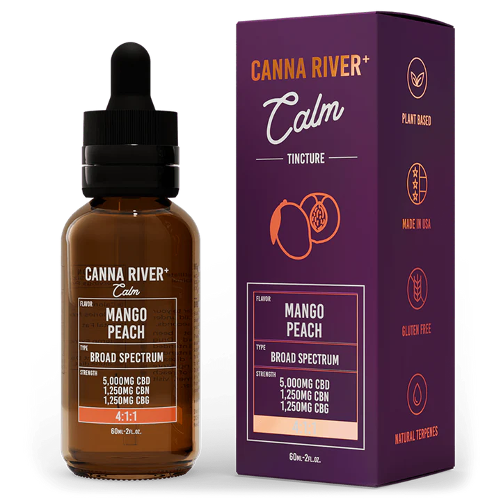 CANNA RIVER CBD CALM TINCTURE 7500MG BOTTLE