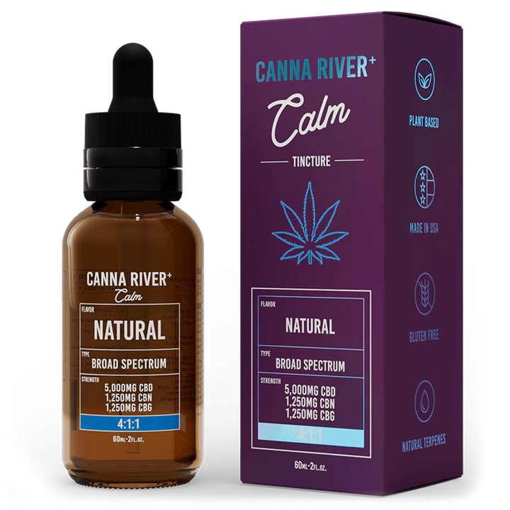 CANNA RIVER CBD CALM TINCTURE 7500MG BOTTLE
