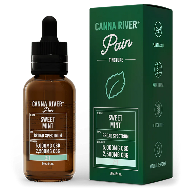 CANNA RIVER CBD PAIN TINCTURE 7500MG BOTTLE