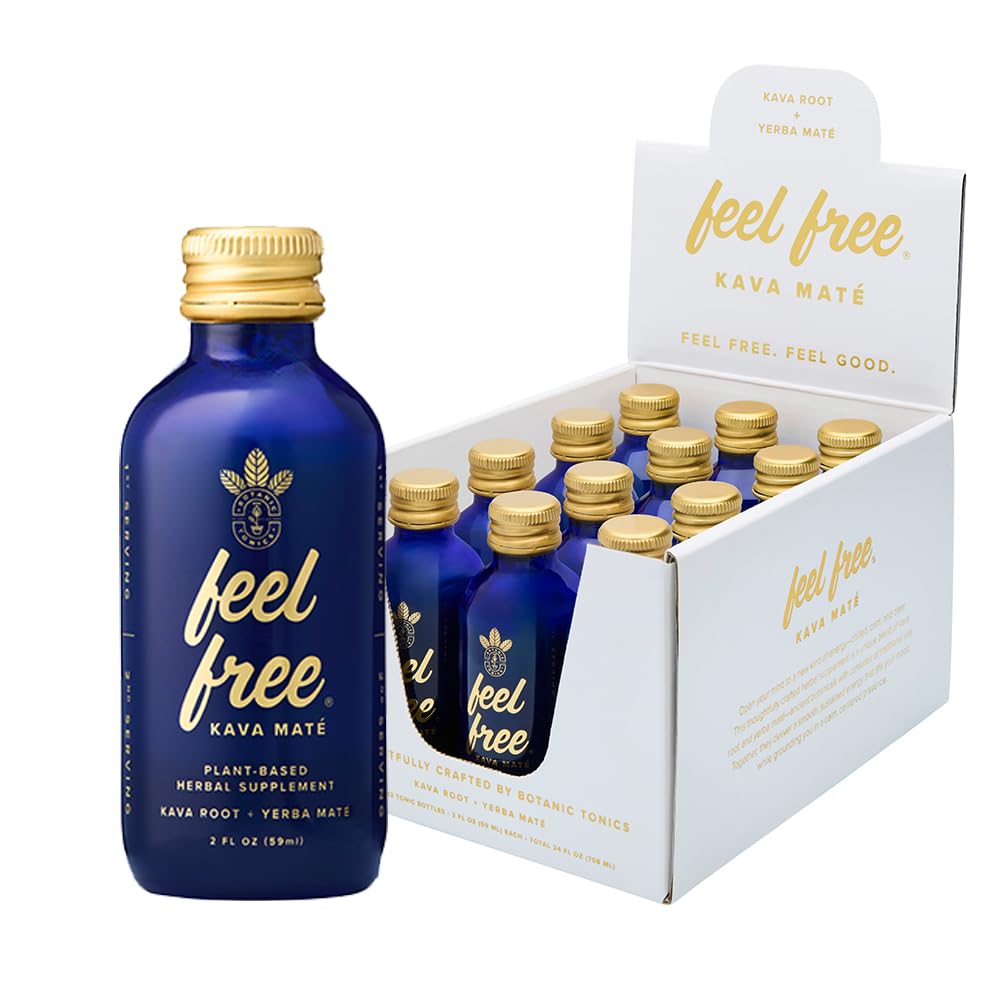 FEEL FREE KAVA MATE KRATOM 2OZ SHOTS (12CT BOX)