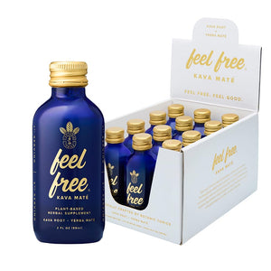 FEEL FREE KAVA MATE KRATOM 2OZ SHOTS (12CT BOX)