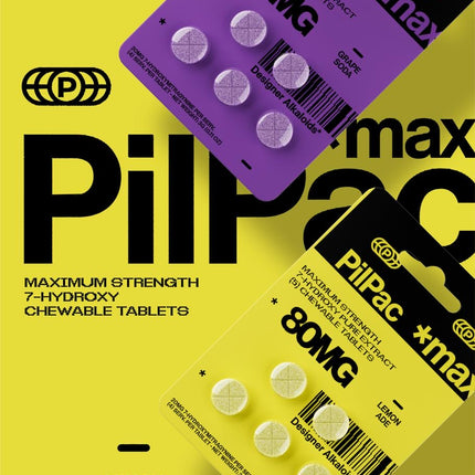 PILPAC *MAX 7-HYDROXY PURE EXTRACT 80MG TABLET (5CT PACK)