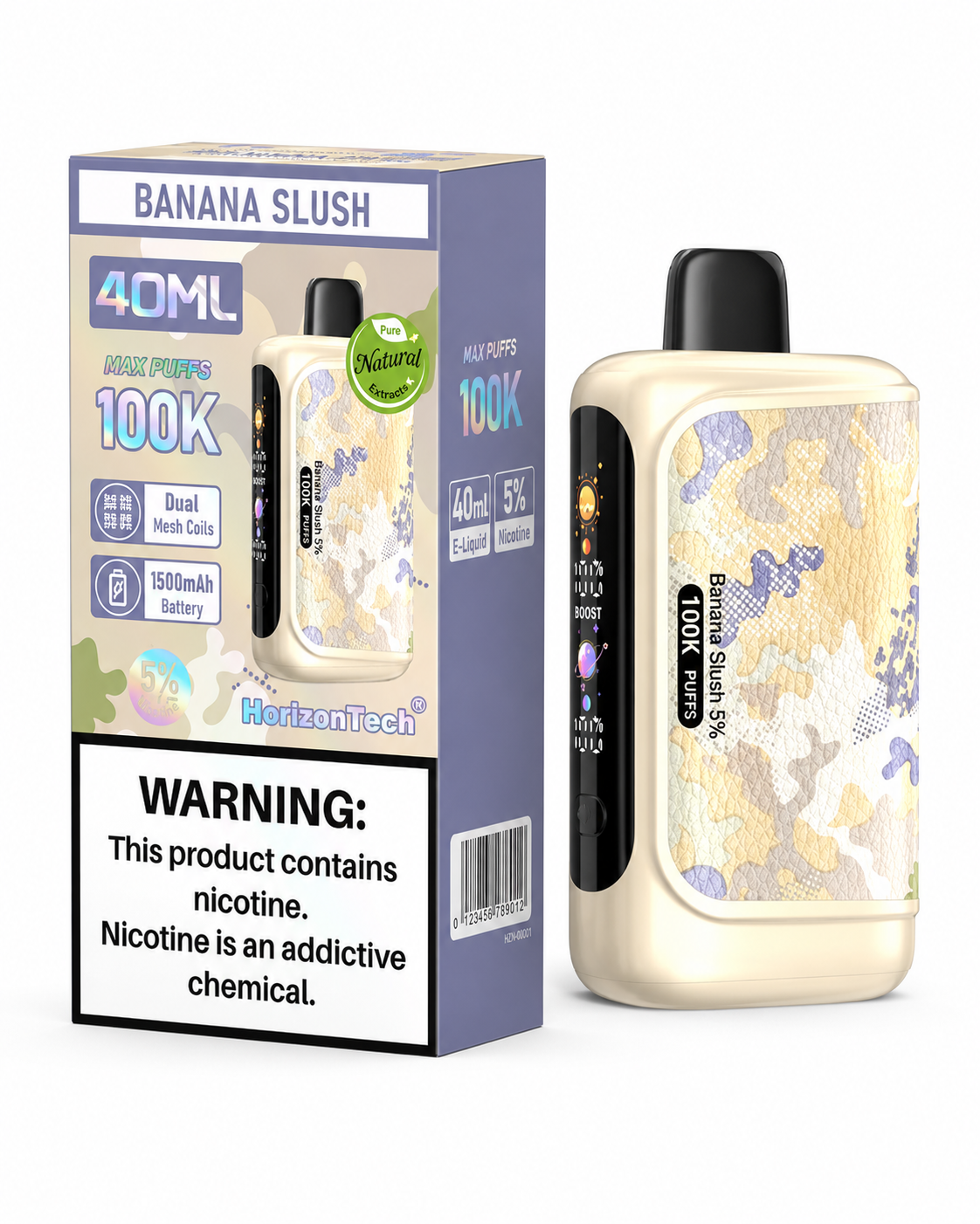 HORIZONTECH 100K PUFFS 5% DISPOSABLE (5CT DISPLAY)