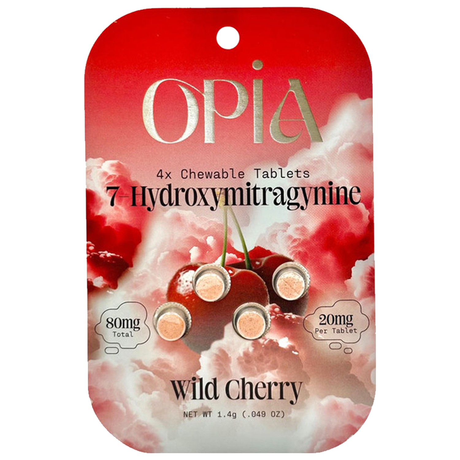 OPIA 7HYDROXY CHEWABLE TABLETS 20mg x 4CT