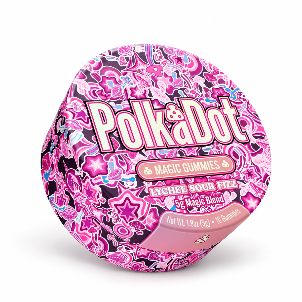 POLKADOT MAGIC MUSHROOM GUMMIES (10CT TIN)