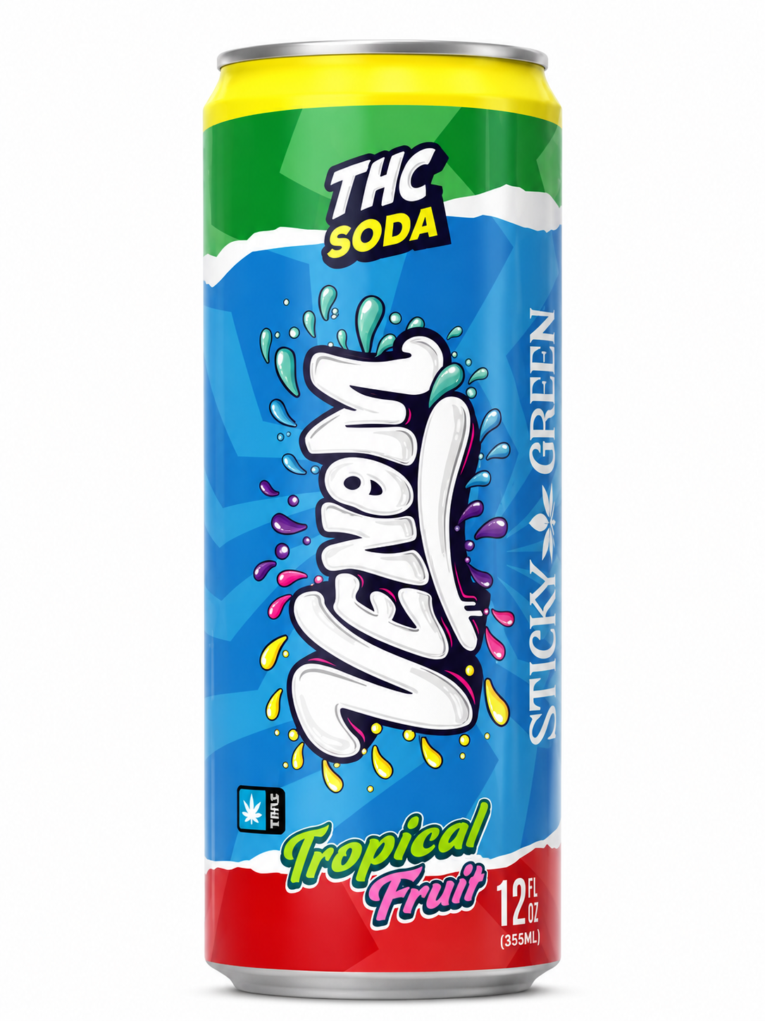 STICKY GREEN 50MG THC INFUSED SODA (4CT PACK)