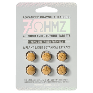 7OHMZ 7-HYDROXYMITRAGYNINE 28MG TABLETS (6CT/PACK)