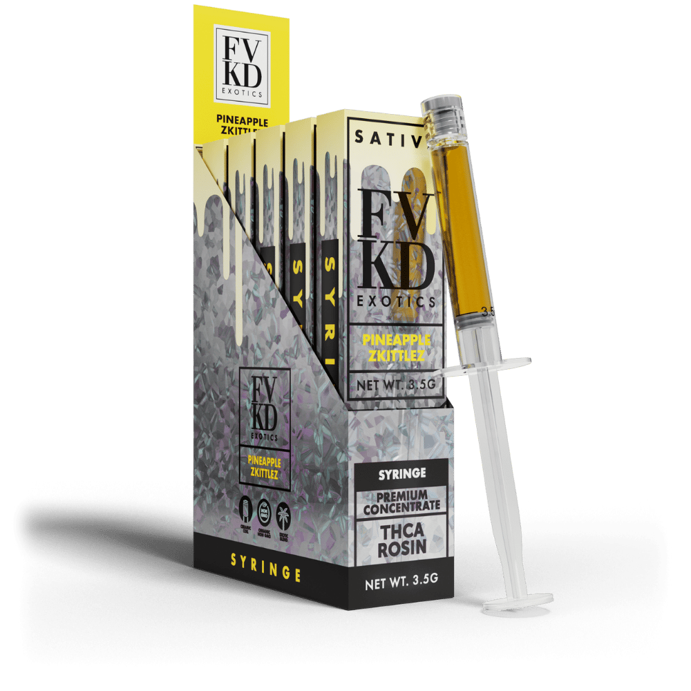 FVKD EXOTICS 3.5 GRAM THC-A ROSIN SYRINGE (5CT DISPLAY)
