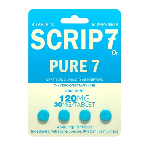 SCRIP7 PURE7 7-HYDROXY 30MG TABLET (4CT PACK) – Rising Wholesale Inc.