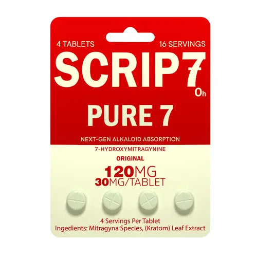 SCRIP7 PURE7 7-HYDROXY 30MG TABLET (4CT PACK) – Rising Wholesale Inc.