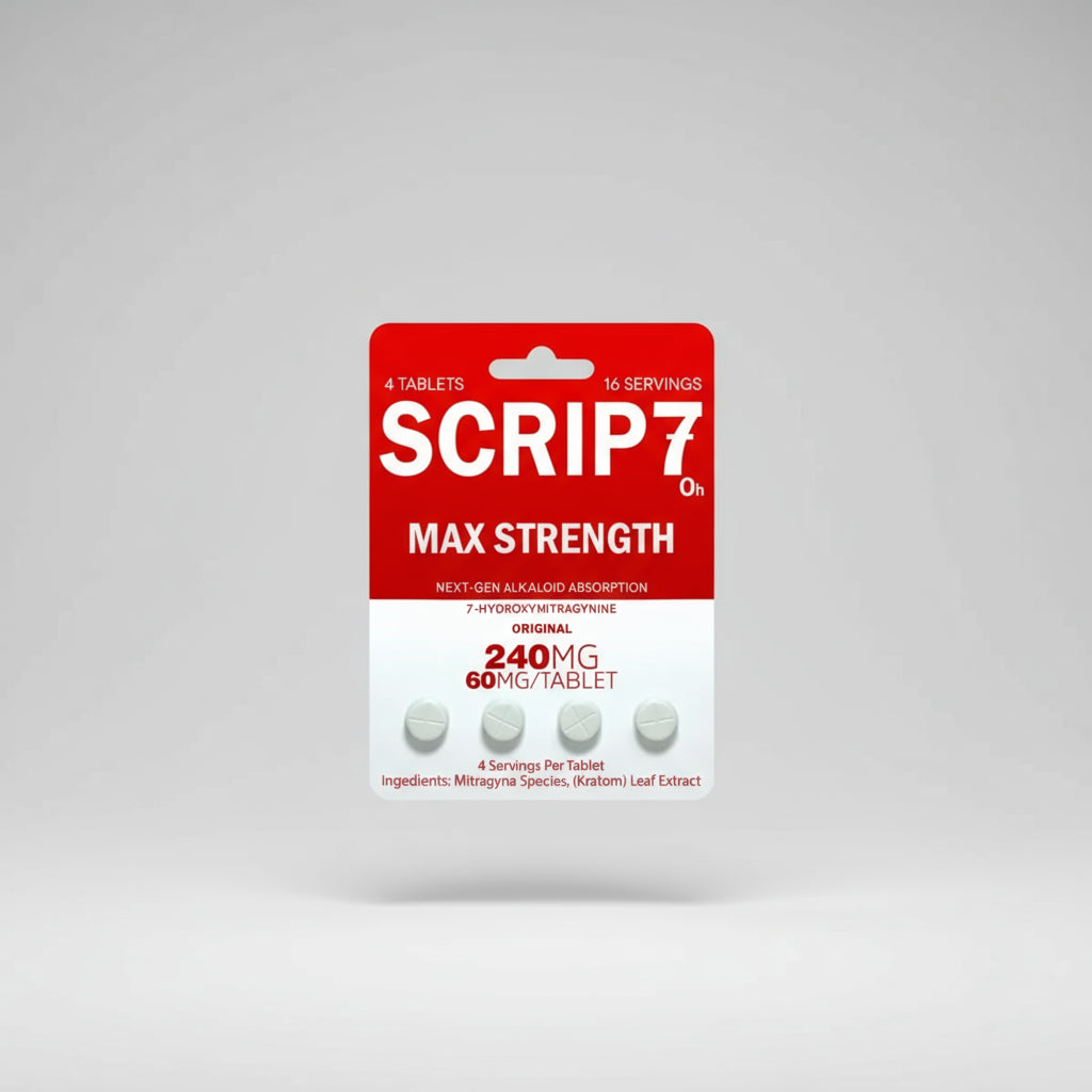 SCRIP7 MAX STRENGTH 7-HYDROXY 60MG TABLET (4CT PACK)