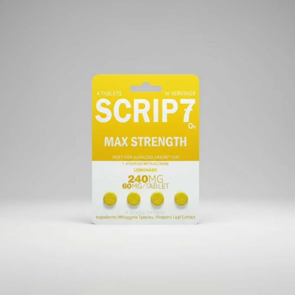 SCRIP7 MAX STRENGTH 7-HYDROXY 60MG TABLET (4CT PACK)