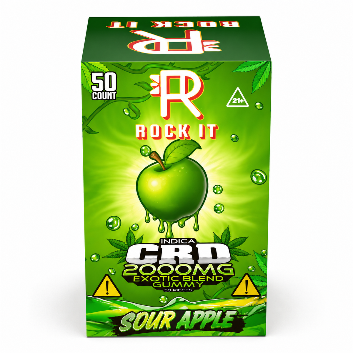 ROCK IT 2000MG CRD EXOTIC BLEND GUMMIES (50CT BOX)