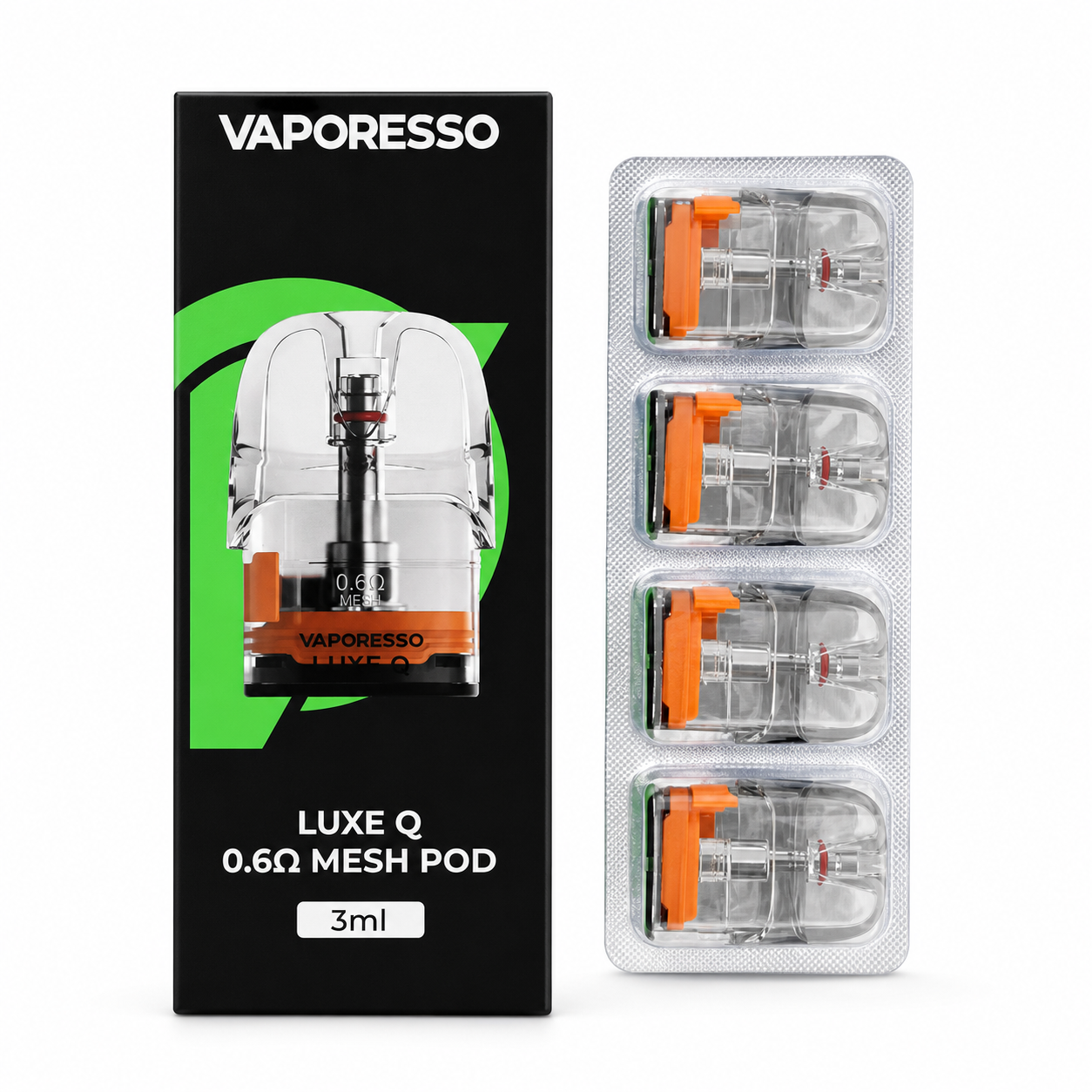 VAPORESSO LUXE Q PODS 0.6OHM 3ML (4/PACK)
