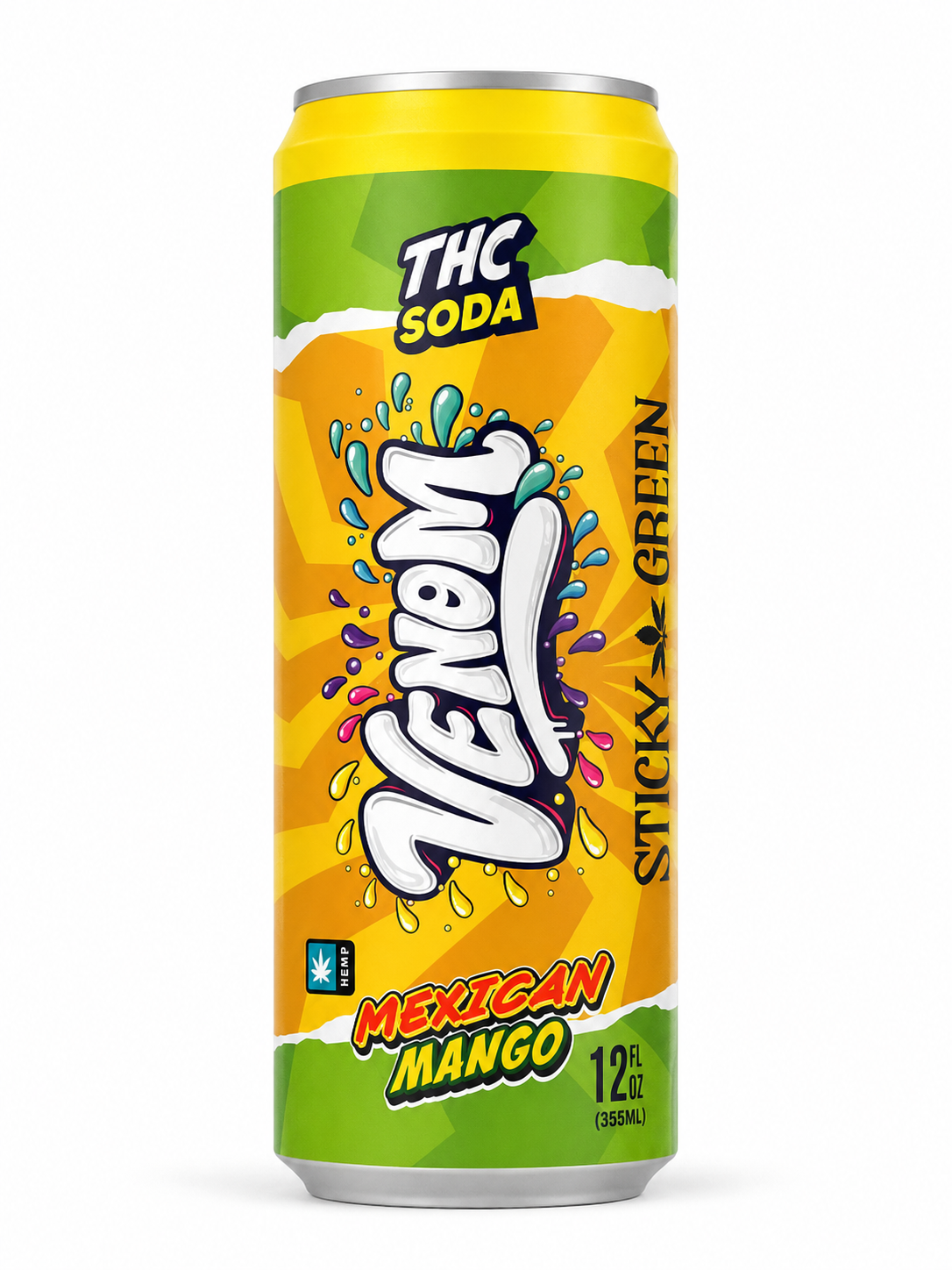 STICKY GREEN 50MG THC INFUSED SODA (4CT PACK)