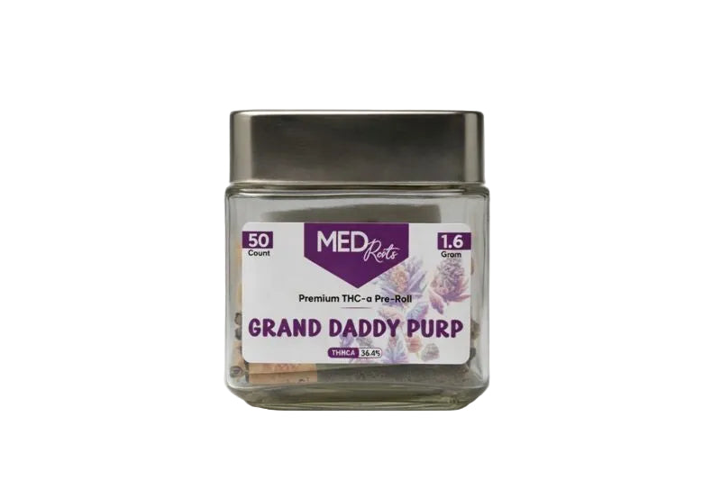 MEDROOTS 1.6 GRAM THC-A PRE ROLLS (50CT JAR)