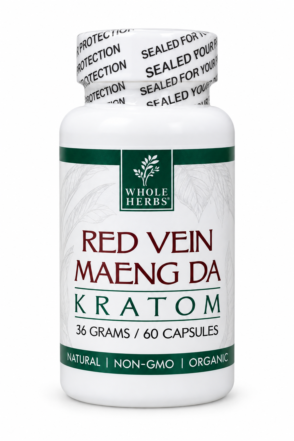 Whole Herb 60CT Capsules Maeng da Kratom