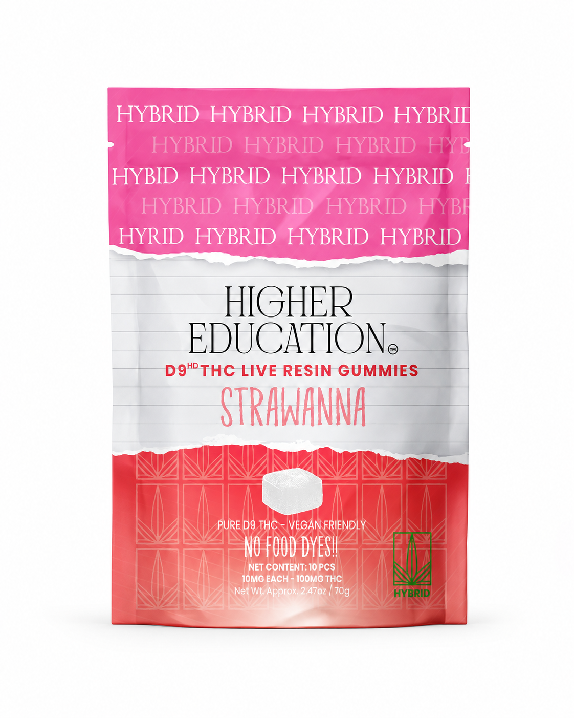 HIGHER EDUCATION 10MG D9-THC PER GUMMY (10CT BAG)