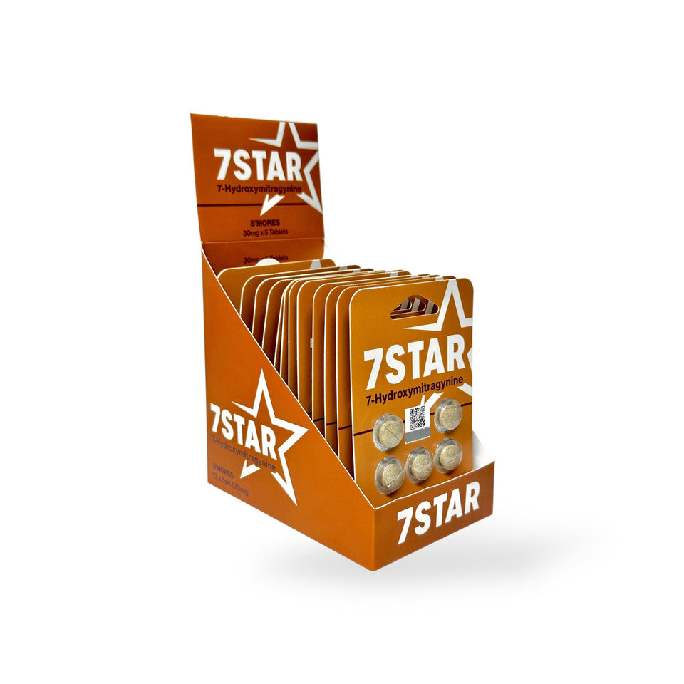 7 STAR 7-HYDROXY 30MG CHEWABLE TABLETS (5CT/ PACK) (12 PACK DISPLAY)