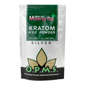 OPMS SILVER KRATOM POWDER 4OZ