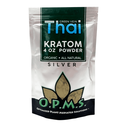 OPMS SILVER KRATOM POWDER 4OZ