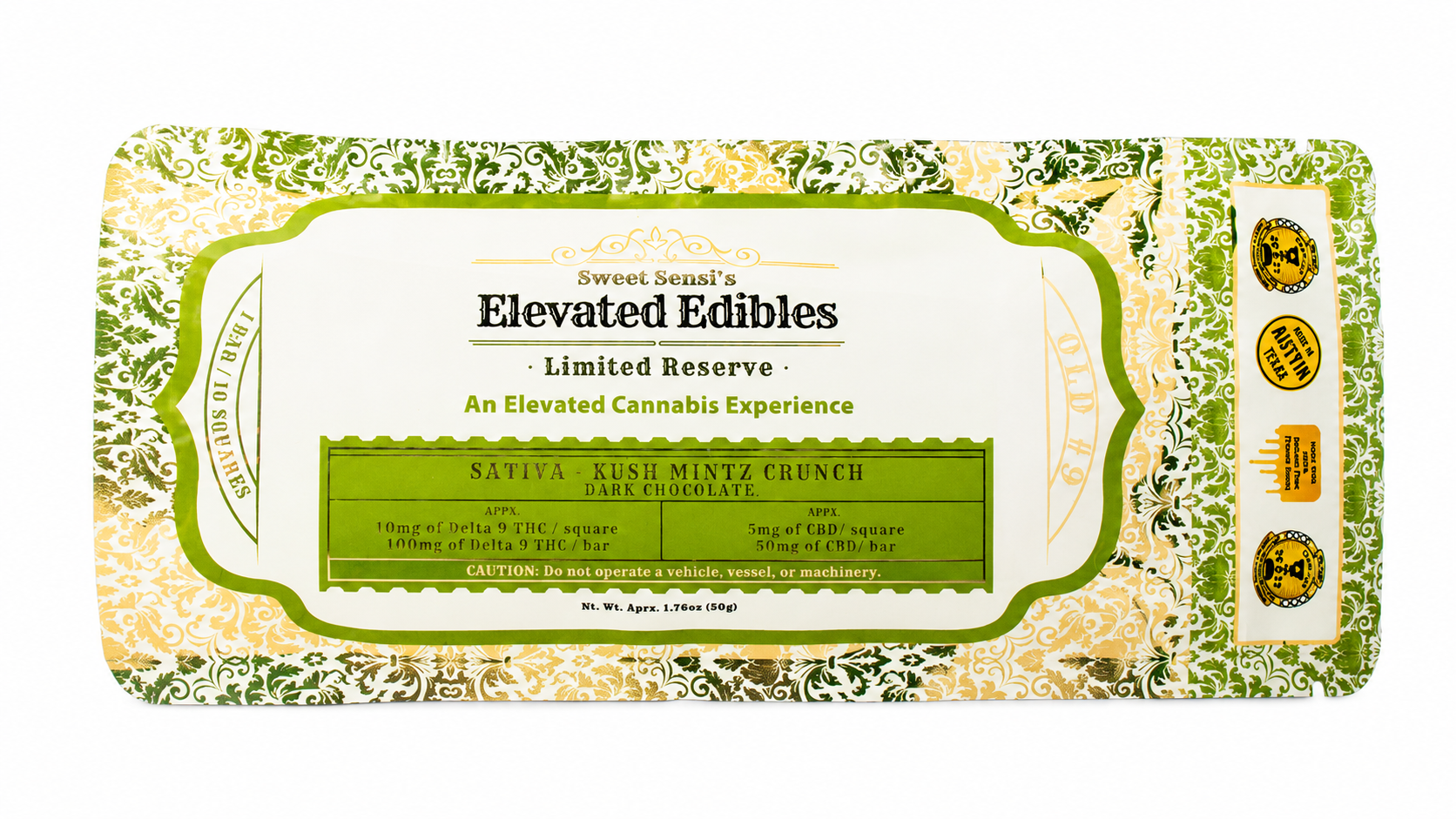 SWEET SENSI 100MG THC CHOCOLATE BAR