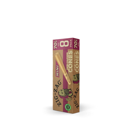 ZIG-ZAG 70'S UNBLEACHED CONES MINI 24PK/DISPLAY
