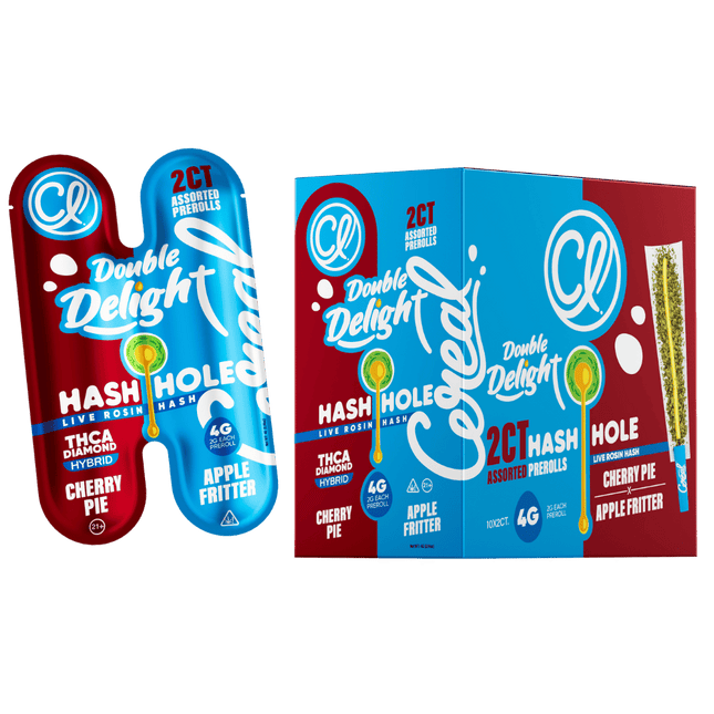CL DOUBLE DELIGHT 4 GRAM THC-A LIVE ROSIN HASH HOLE PACK (2CT)