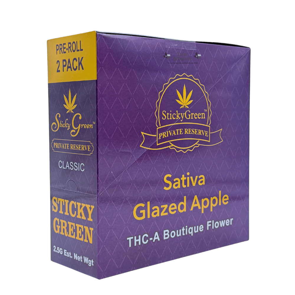 STICKY GREEN PRIVATE RESERVE THCA 1.25G PRE ROLL (2CT PACK)