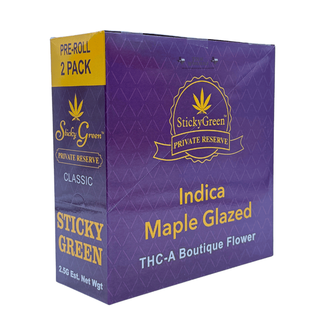 STICKY GREEN PRIVATE RESERVE THCA 1.25G PRE ROLL (2CT PACK)