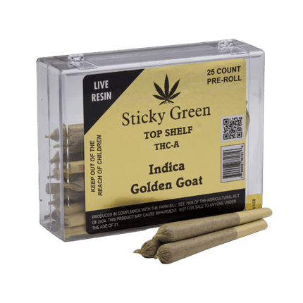 STICKY GREEN TOP SHELF 1 GRAM THC-A PRE-ROLL (25CT JAR)