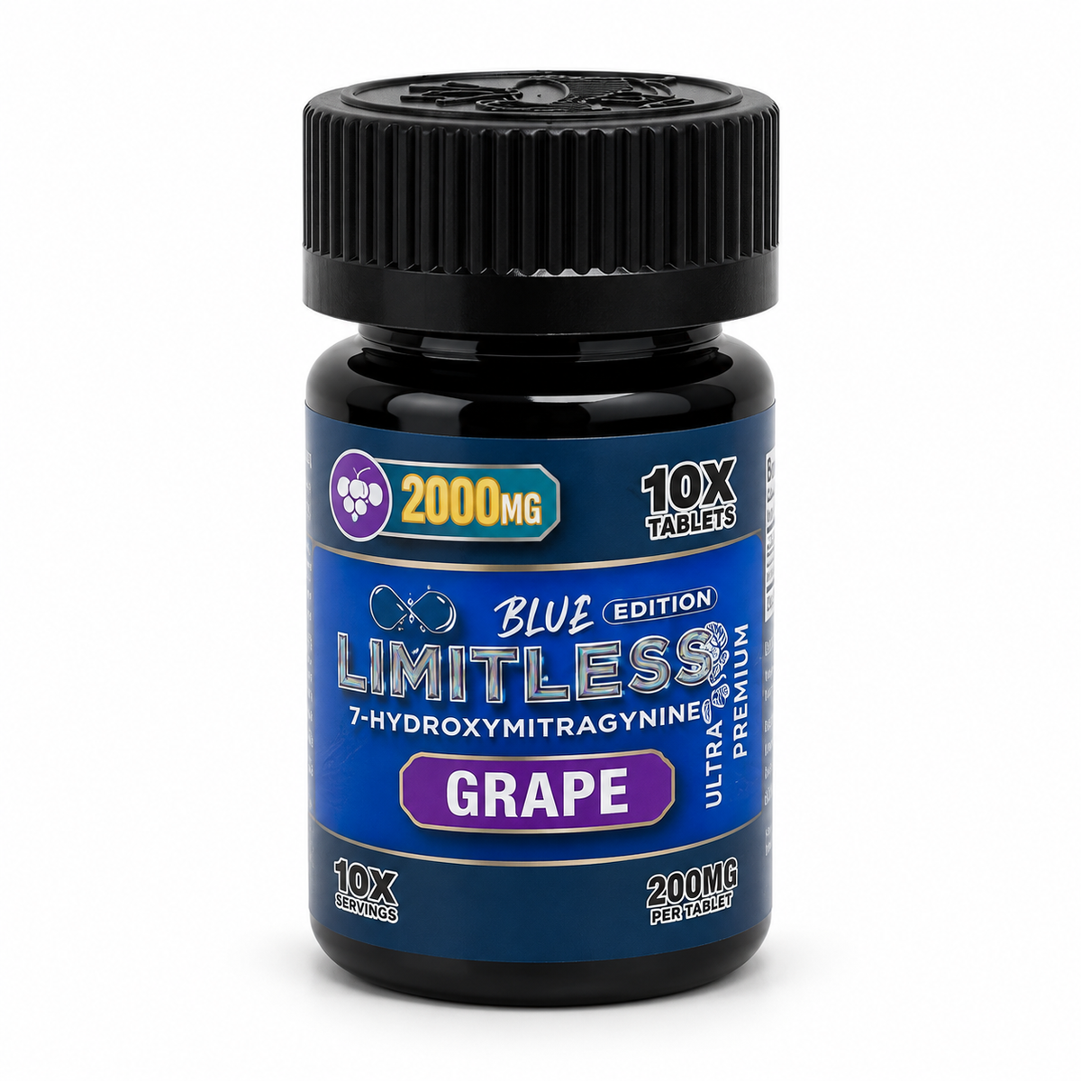 LIMITLESS BLUE EDITION 200MG PER TAB (10CT BOTTLE)
