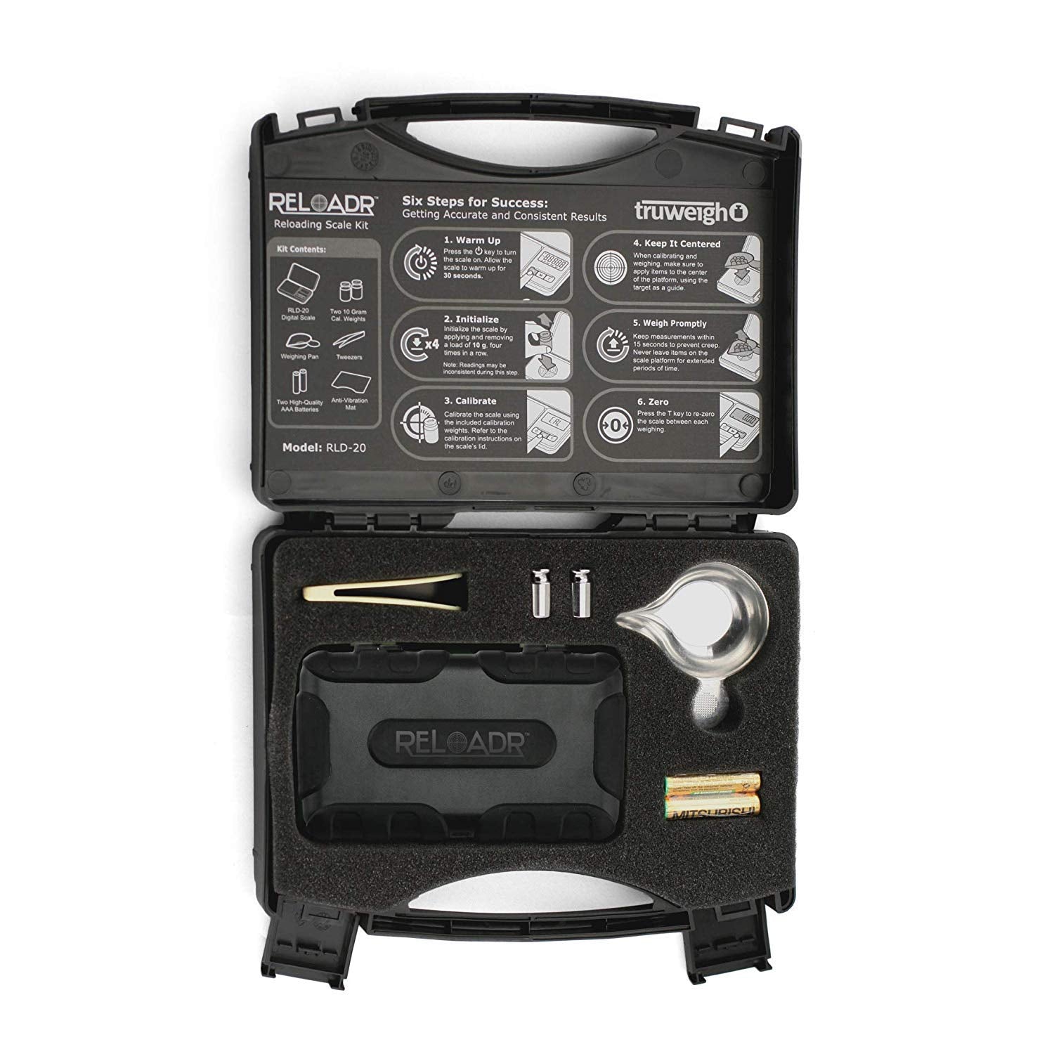 TRUWEIGH SHARPSHOOTER DIGITAL RELOADING KIT 50G x 0.001G | BLACK