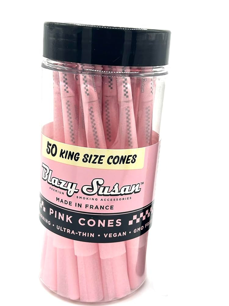 BLAZY SUSAN 50CT KING SIZE CONES | PINK