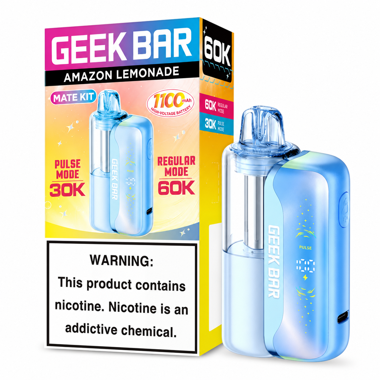 GEEK BAR MATE KIT 60000 PUFFS (5CT DISPLAY)| Amazon Lemonade