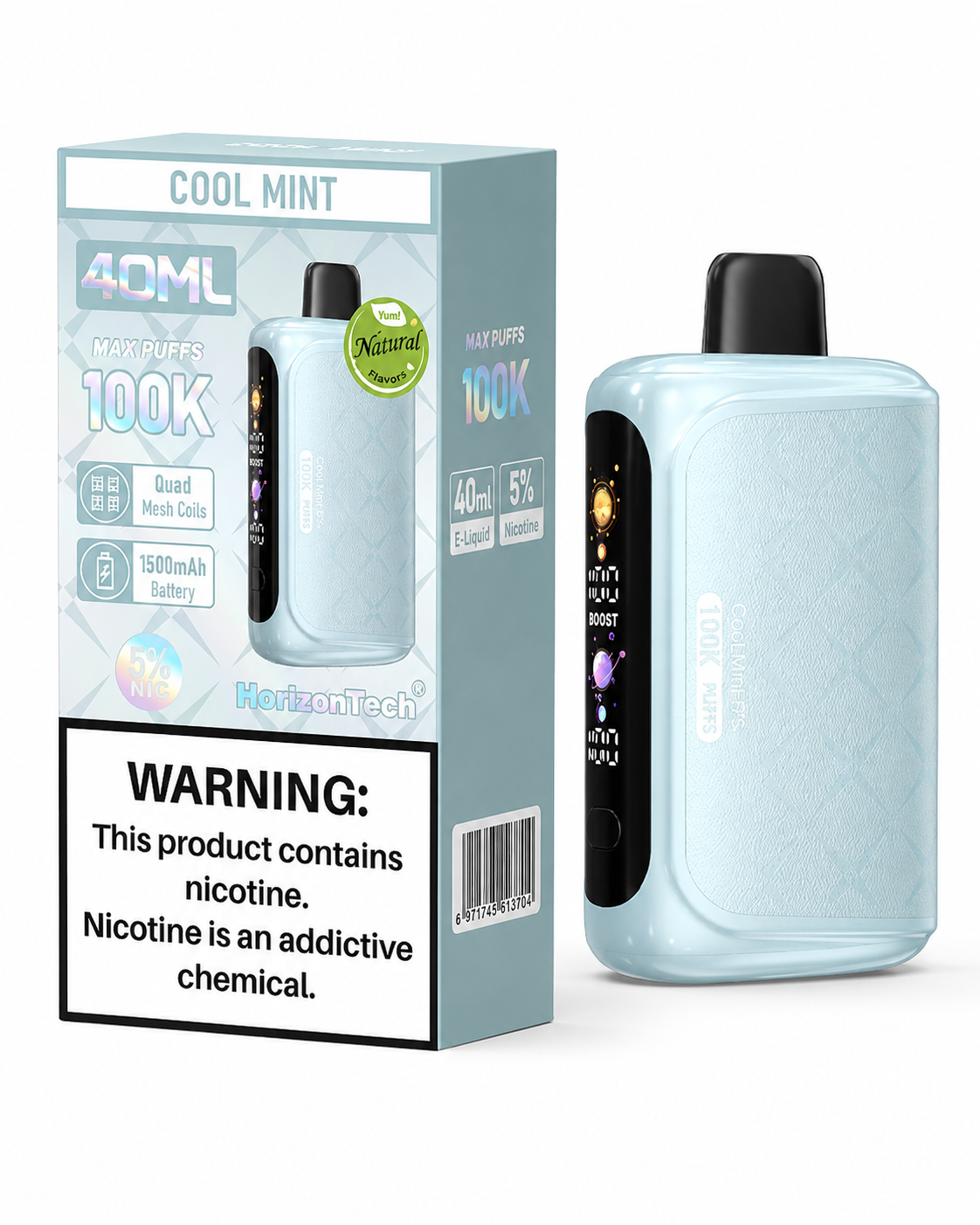 HORIZONTECH 100K PUFFS 5% DISPOSABLE (5CT DISPLAY)